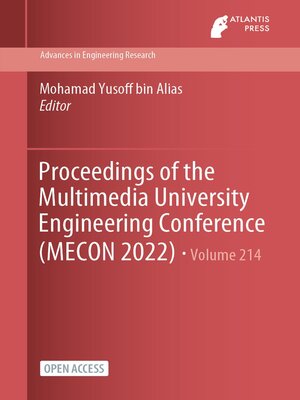 cover image of Proceedings of the Multimedia University Engineering Conference (MECON 2022)